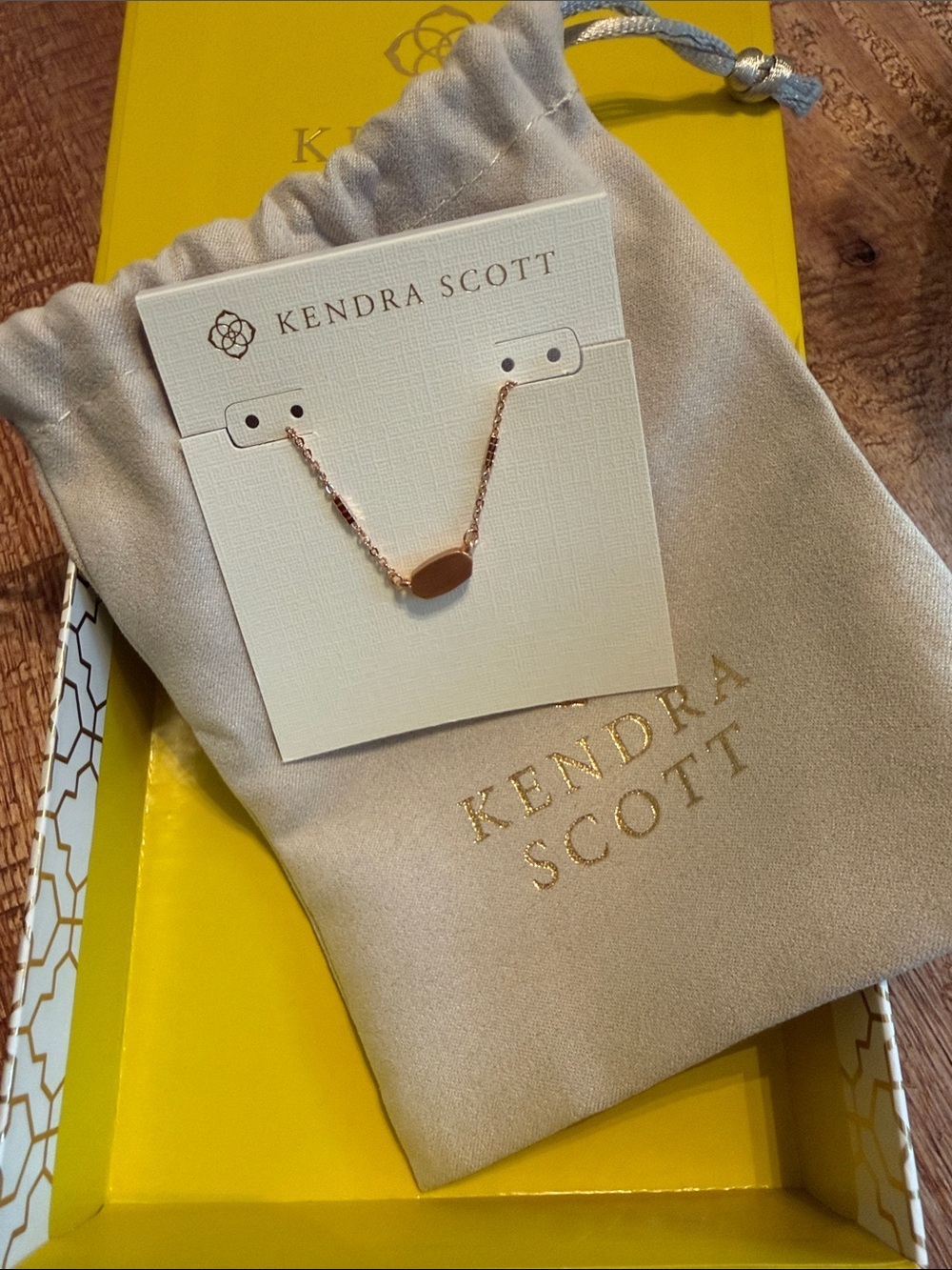 Kendra Scott Rose Gold Fern Necklace